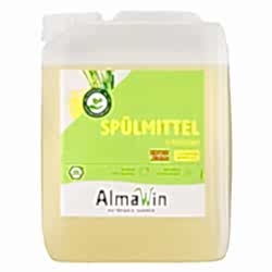 AlmaWin Organik Sıvı Elde Bulaşık Deterjanı  Limon Kokulu  5L