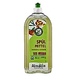 AlmaWin Organik Sıvı Elde Bulaşık Deterjanı  Yalancı İğde özlü  Mandalina Kokulu  1L