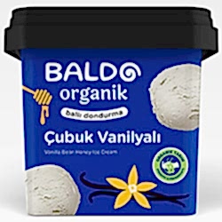 Baldo Organik Çubuk Vanilyalı Dondurma 400g