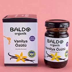 Baldo Organik Vanilya Özütü 80g  Alkolsüz 