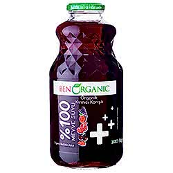 BenOrganic Organik Karışık Kırmızı Meyve Suyu 946ml