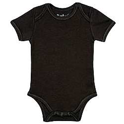 Canboli Organik Bebek Kısa Kollu Body  Kahverengi  0-3 Ay 