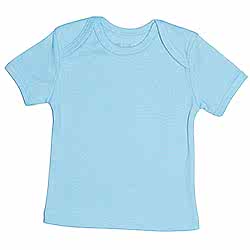 Canboli Organik Bebek Kısa Kollu T-shirt  Açık Mavi  3-6 Ay 