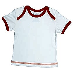 Canboli Organik Bebek Kısa Kollu T-shirt  Ekru Turuncu Biyeli  0-3 Ay 