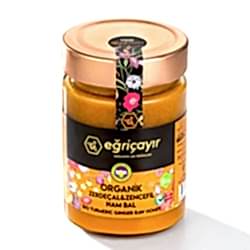 Eğriçayır Organik Zerdeçallı Zencefilli Ham Bal 415g