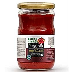 Ekoloji Market Organik Biber Salçası  Acı  610g