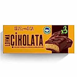 GÜZEL GIDA Organik Kavrulmuş Fındıklı Lokma Çikolata 35g