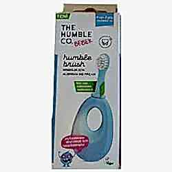Humble Brush Bitki Bazlı Bebek Alıştırma Diş Fırçası  6 Ay - 2 Yaş  Mavi 