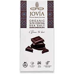 Jovia Organik Bitter Çikolata  Deniz Tuzlu %70 Kako  85g