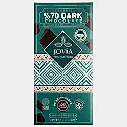 Jovia Organik Bitter Çikolata  Şekersiz %70 Kakao  40g