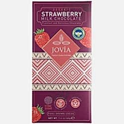 Jovia Organik Sütlü Çikolata  Çilekli  40g