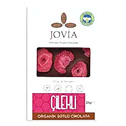 Jovia Organik Sütlü Çikolata  Çilekli  85g