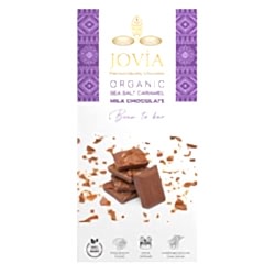 Jovia Organik Sütlü Çikolata  Karamel & Deniz Tuzu  85g