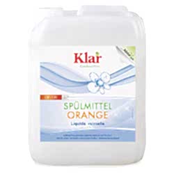 Klar Organik Sıvı Elde Bulaşık Deterjanı  Portakal Kokulu  5L