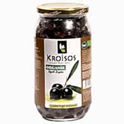 Kroisos Organik Siyah Zeytin  Gemlik Yağlı Salamura  700g