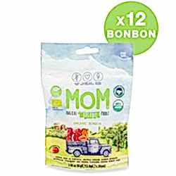 MOM Organik Bonbon Meyveli Şeker 240 adet  12 Paket x 20 Adet 