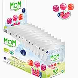 MOM Organik Lolipop Meyveli Şeker  C Vitaminli  120 adet  12 Paket x 10 Adet 