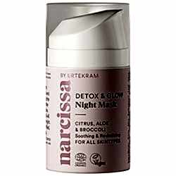 Narcissa by Urtekram Detox & Glow Gece Maskesi  Tüm Cilt Tipleri  50ml