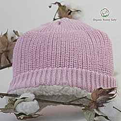 Organic Bonny Baby Organik El Yapımı Şapka  0-2 Yaş  Pembe 