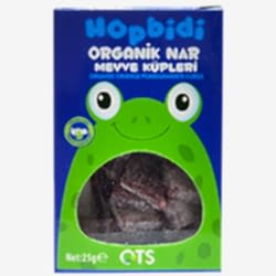 OTS Organik Hopbidi Nar Meyve Küpleri  Yumuşak Şeker  25g