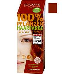 SANTE Organik Bitkisel Toz Saç Boyası  Alev Kızılı  100g
