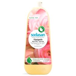 SODASAN Organik Sıvı Sabun  Gül & Zeytinyağı  1L