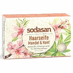 SODASAN Organik Saç Sabunu  Badem & Kenevir  100g