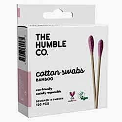 The Humble Bambu Pamuk Kulak Temizleme Çubuğu  Lila  100 Adet
