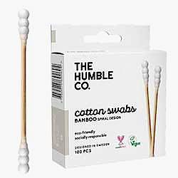 The Humble Bambu Pamuk Spiral Kulak Temizleme Çubuğu  Beyaz  100 Adet