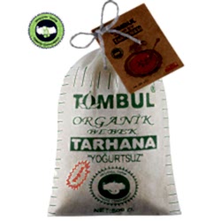 Tombul Organik Yoğurtsuz Bebek Tarhanası 500g  Bez Kese 