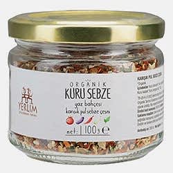 Yerlim Organik Pul Kuru Sebze Çeşnisi  Yaz Sebzeleri  100g