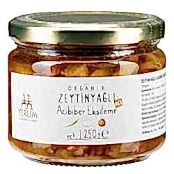 Yerlim Organik Zeytinyağlı Acı Biber Ekşileme 250g