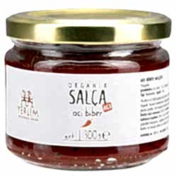 Yerlim Organik Güneşte Biber Salçası  Acı  300g