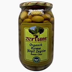 Zertum Organik Domat Yeşil Zeytin  Kırma  750g